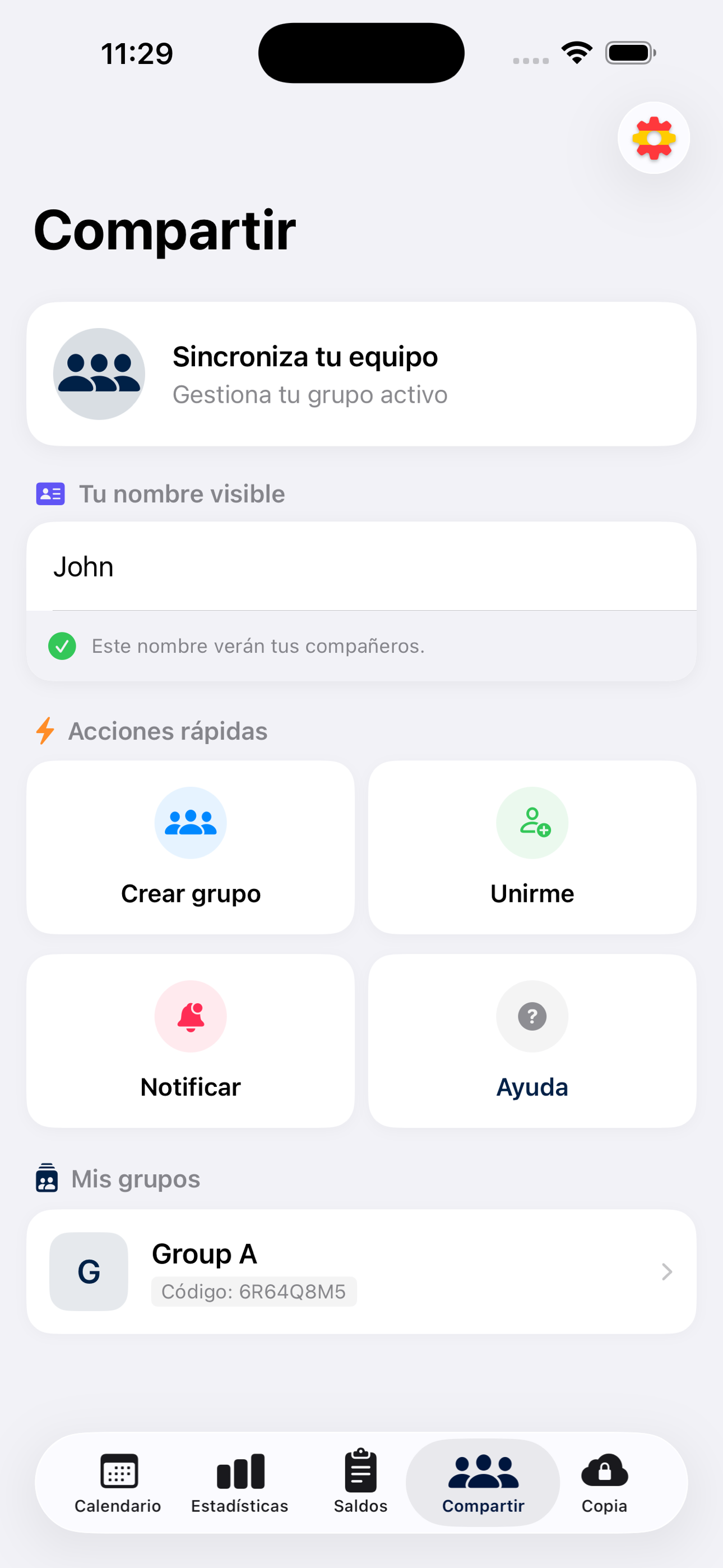 iOS screen 2
